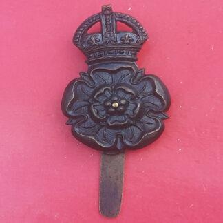 The Yorkshire Dragoons - King's Crown Blackened Brass Cap Badge