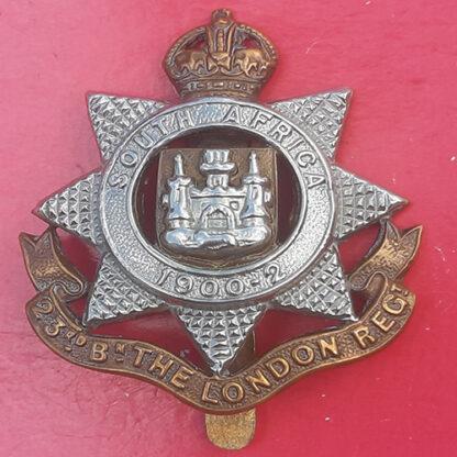 23rd The London Regiment - King's Crown BI-Metal Cap Badge