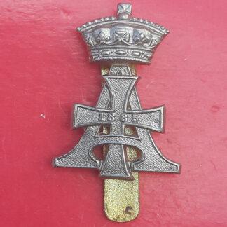 The 19th Hussars - White Metal Cap Badge