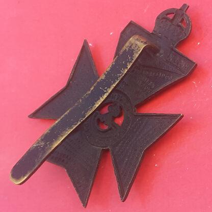 The King's Royal Rifle Corps - King's Crown  Blackened Brass Cap Badge - Image 2