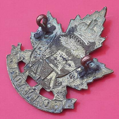 (Canada) 44th Infantry Battalion  Winnipeg Manitoba - King's Crown Gilding Metal Cap Badge - Image 2