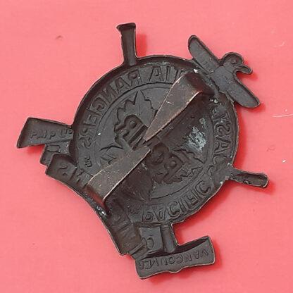 (Canada) The Pacific Coast Militia Rangers - Blackened Brass Cap Badge - Image 2