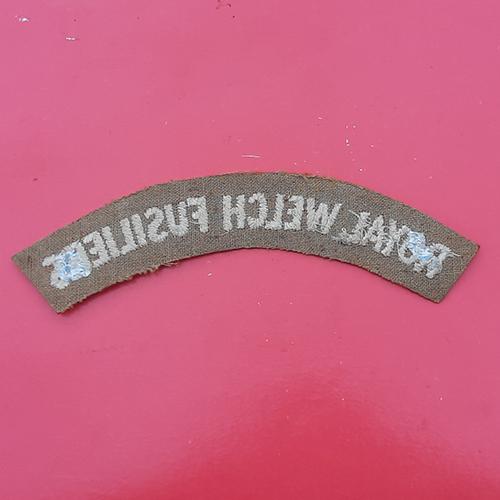 Royal Welsh Fusiliers - Cloth Shoulder Title - Image 2
