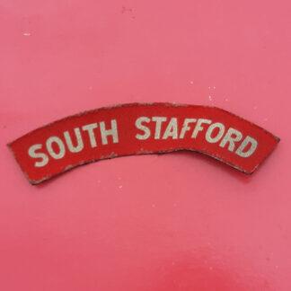 WW2 South Staffordshire Regiment - Printed Shoulder Title