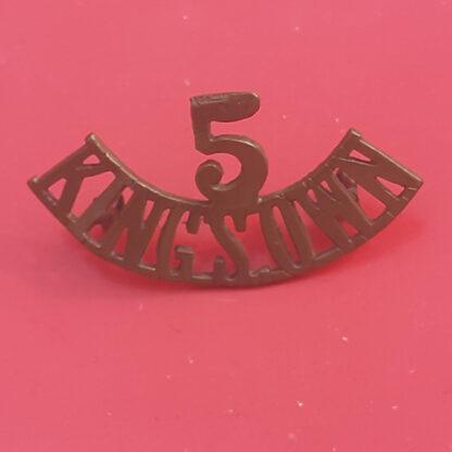 5th King's Own Royal Regiment (Lancaster) - Gilding Metal Shoulder Title.