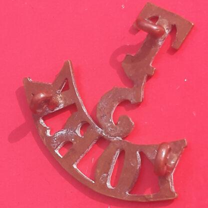 5th Yorkshire Regiment Territorials - Gilding Metal Shoulder Title. - Image 2