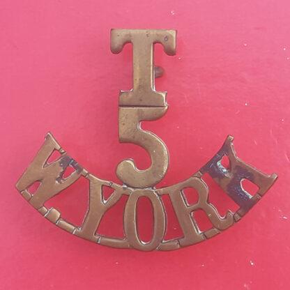 5th West Yorkshire Regiment Territorials - Gilding Metal Shoulder Title.