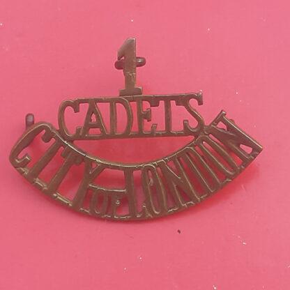 Royal Fusiliers (City Of London Regiment) 1st Cadets - Gilding Metal Shoulder Title.