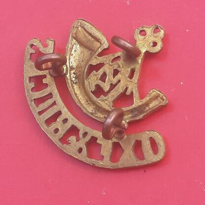4th Oxfordshire & Buckinghamshire Territorials - Gilding Metal Shoulder Title. - Image 2