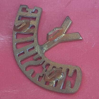 The Cheshire Yeomanry - Gilding Metal Shoulder Title. - Image 2