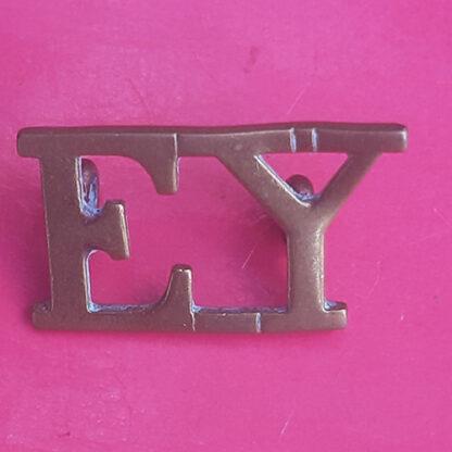 The Essex Yeomanry - Gilding Metal Shoulder Title.