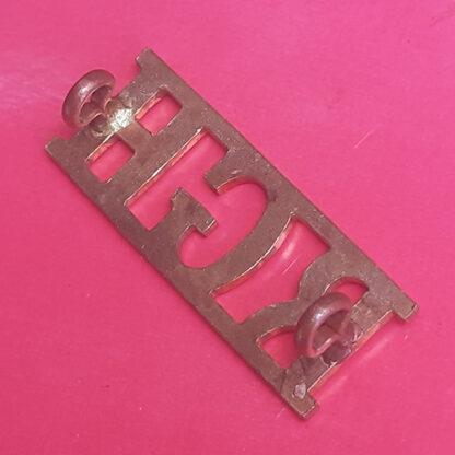 The Royal Gloucestershire Hussars - Gilding Metal Shoulder Title. - Image 2