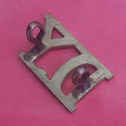 The Derbyshire Yeomanry - Gilding Metal Shoulder Title. - Image 2