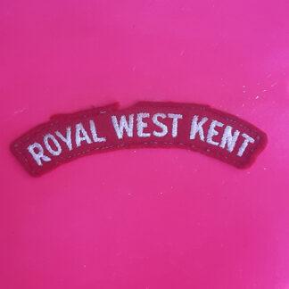 The Royal West Kent Regiment - Woven Shoulder Title.