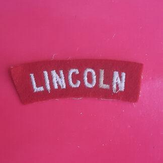 The Lincolnshire Regiment - Woven Shoulder Title.