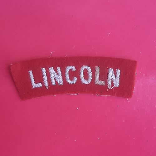 The Lincolnshire Regiment - Woven Shoulder Title.