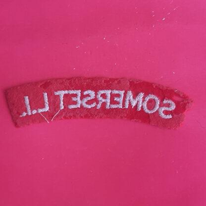 The Somerset Light Infantry - Woven Shoulder Title. - Image 2