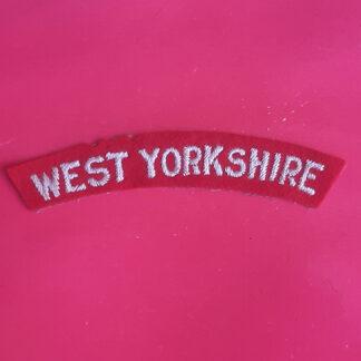 The West Yorkshire Regiment - Woven Shoulder Title.