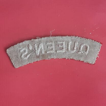 The Queen's Regiment (West Surrey's) - Woven Shoulder Title. - Image 2