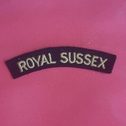 The Royal Sussex Regiment - Woven Shoulder Title.