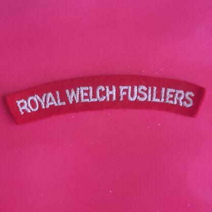 The Royal Welsh Fusiliers - Woven Shoulder Title.