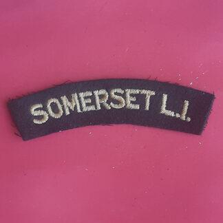 The Somerset Light Infantry - Woven Shoulder Title.