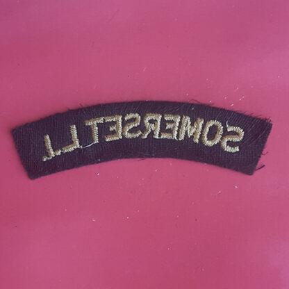 The Somerset Light Infantry - Woven Shoulder Title. - Image 2