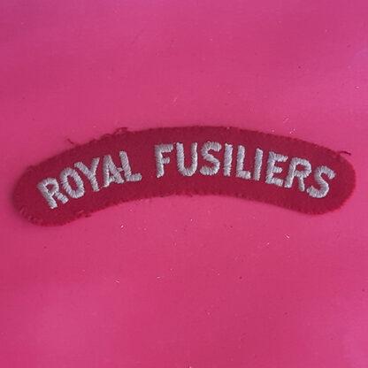 The Royal Fusiliers - Woven Shoulder Title.