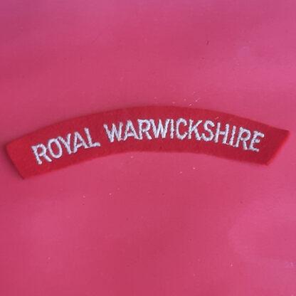 The Royal Warwickshire Regiment - Woven Shoulder Title.