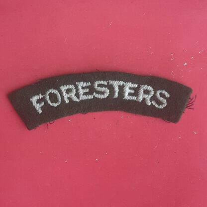 The Sherwood Foresters (Notts & Derby) - Woven Shoulder Title.