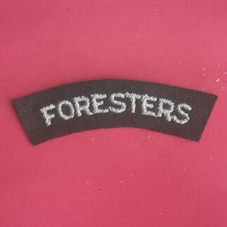 The Sherwood Foresters (Notts & Derby) - Woven Shoulder Title.