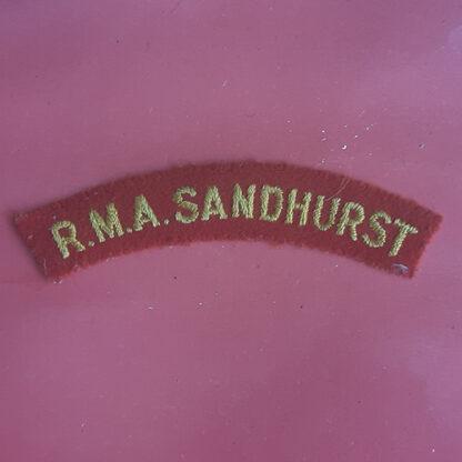 The Royal Military Academy Sandhurst - Woven Shoulder Title.