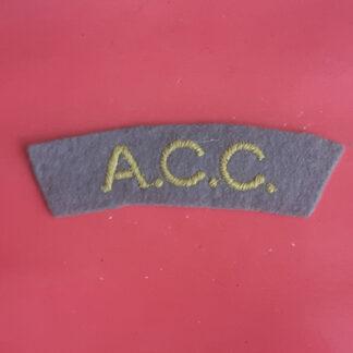 The Army Catering Corps - Woven Shoulder Title.
