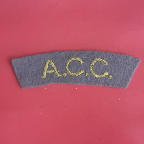 The Army Catering Corps - Woven Shoulder Title.