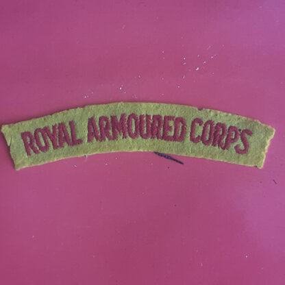 The Royal Armoured Corps - Woven Shoulder Title.