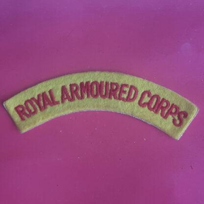 The Royal Armoured Corps - Woven Shoulder Title.