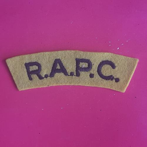 The Royal Army Pay Corps - Woven Shoulder Title.