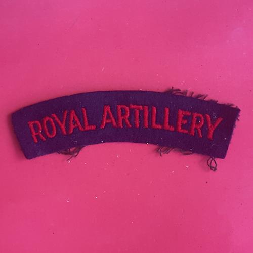The Royal Artillery - Woven Shoulder Title.