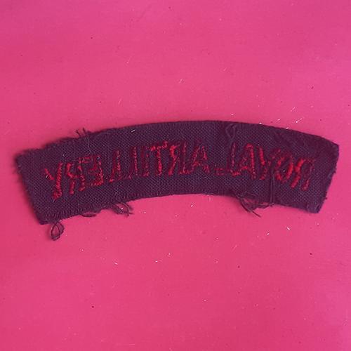 The Royal Artillery - Woven Shoulder Title. - Image 2