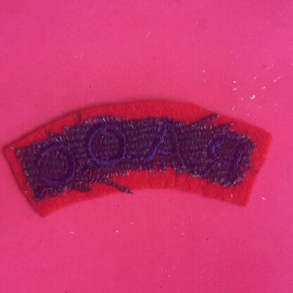 The Royal Army Ordnance Corps - Woven Shoulder Title. - Image 2
