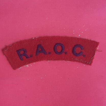 The Royal Army Ordnance Corps - Woven Shoulder Title.