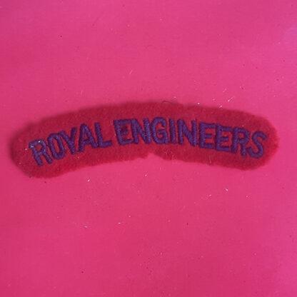 The Royal Engineers Woven Shoulder Title.