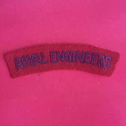 The Royal Engineers Woven Shoulder Title.