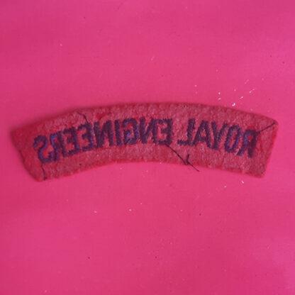 The Royal Engineers Woven Shoulder Title. - Image 2