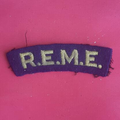 The Royal Electrical & Mechanical Engineers - Woven Shoulder Title.