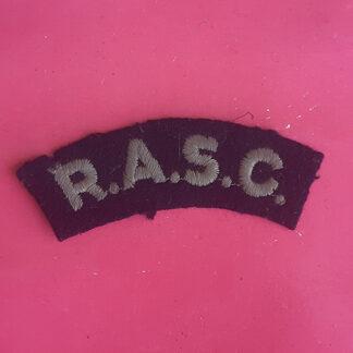 The Royal Army Service Corps - Woven Shoulder Title.