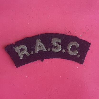 The Royal Army Service Corps - Woven Shoulder Title.