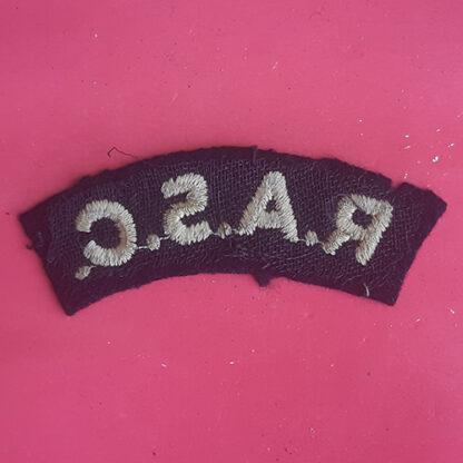 The Royal Army Service Corps - Woven Shoulder Title. - Image 2