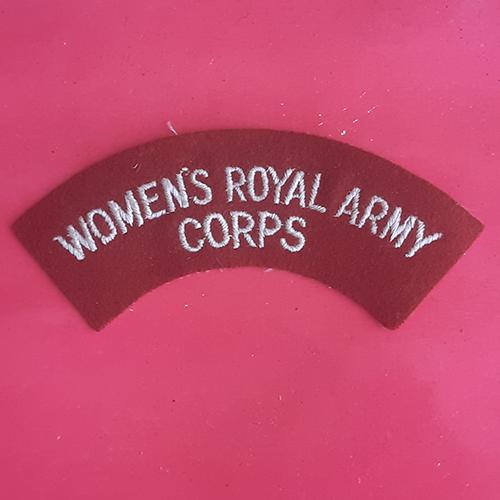 The Women's Royal Army Corps - Woven Shoulder Title.