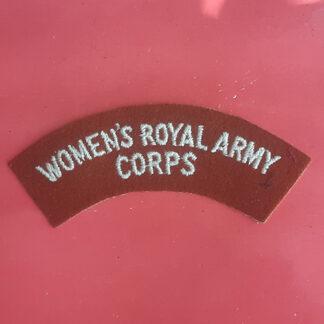 The Women's Royal Army Corps - Woven Shoulder Title.